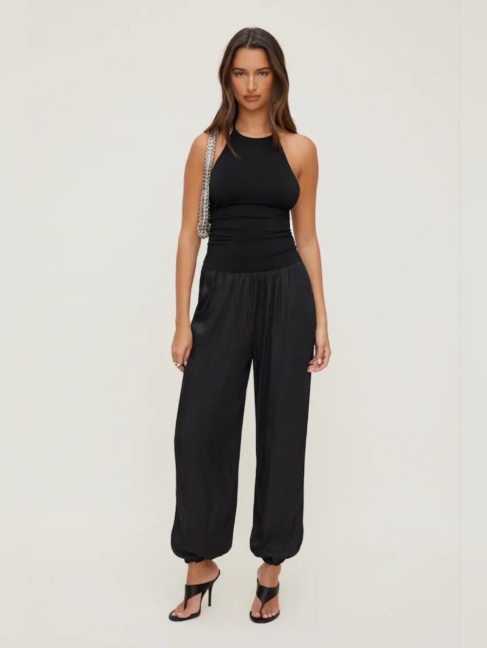 Satin Balloon Pants